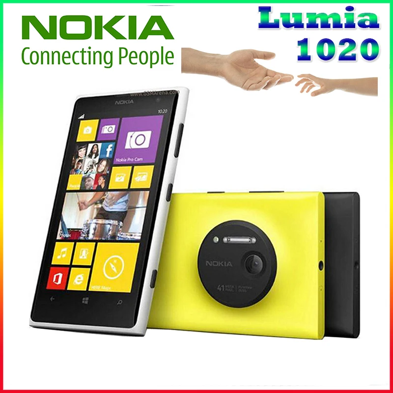 Original Phone Nokia lumia 1020 Windows phone 2GB 32GB Camera 41MP GPS Wifi 4 5 inch