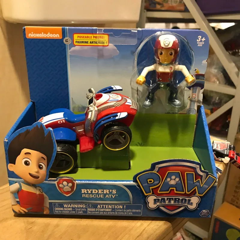 Лидер продаж, 1 шт.,, Paw Patrol, Райдер, спасательный автомобиль, фигурка, Мягкая игрушка "Щенок", игра, Скай Эверест, Чейз, трекер, детская игрушка