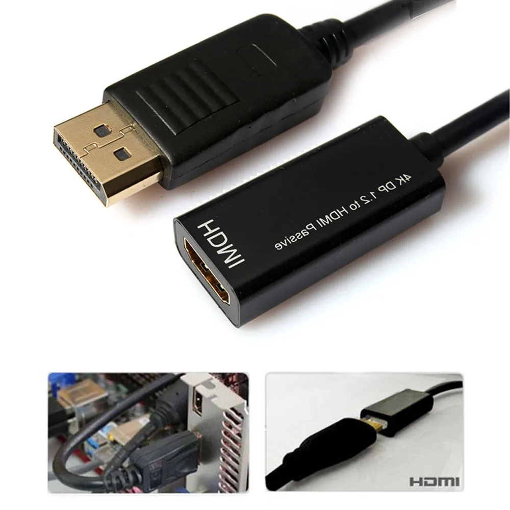 CARPRIE 1 шт. штекер DP Displayport к HDMI Женский адаптер кабель конвертер 4K * 2K разрешение