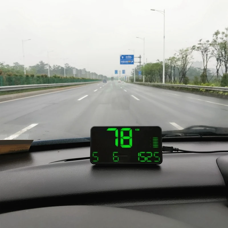 C90 C Спидометр Hud Дисплей автомобильный с превышением скорости сигнализации время