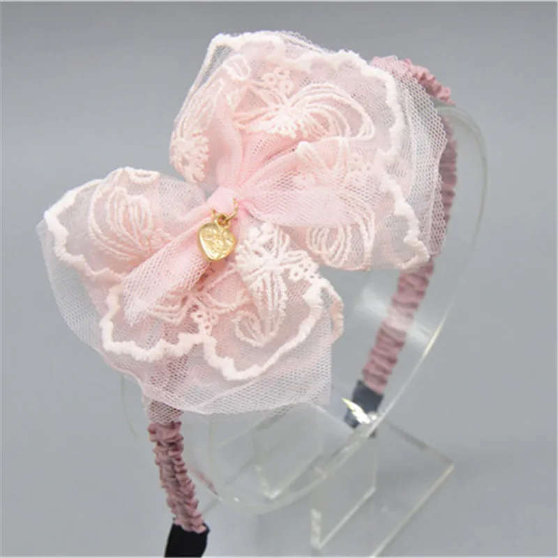 

Korean Lovely Cartoon Lace Hair Bands Kids Bear Rabbit Shape Headband For Girls Boutique Head Hoop Hair Accessories