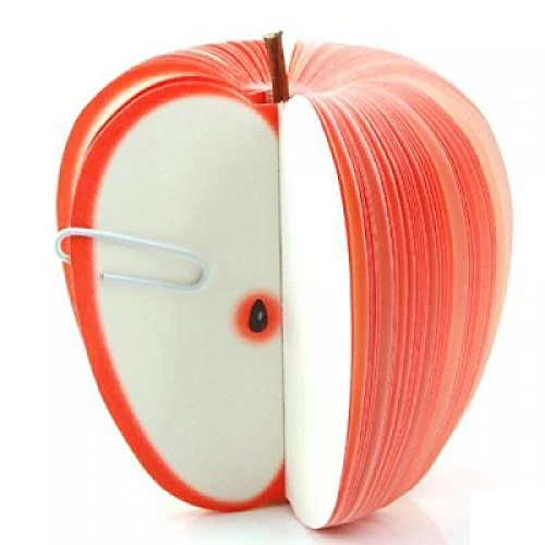 

Wholesale 10pcs of 3 x Red Apple 150 pages of a Notepad Desktop Note Writing Paper with Clip + Stickers