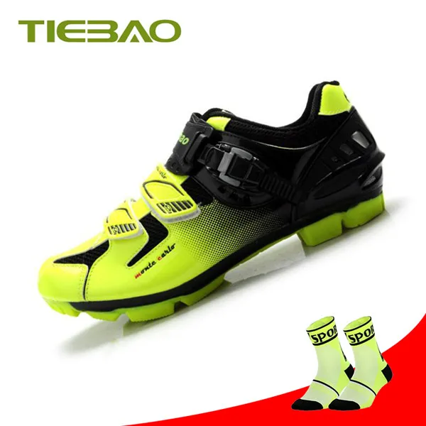 Tiebao Pro велосипедная обувь mtb spd педали для горного велосипеда мужские и женские sapatilha ciclismo самоблокирующиеся спортивные велосипедные кроссовки - Цвет: Socks for 1303 G