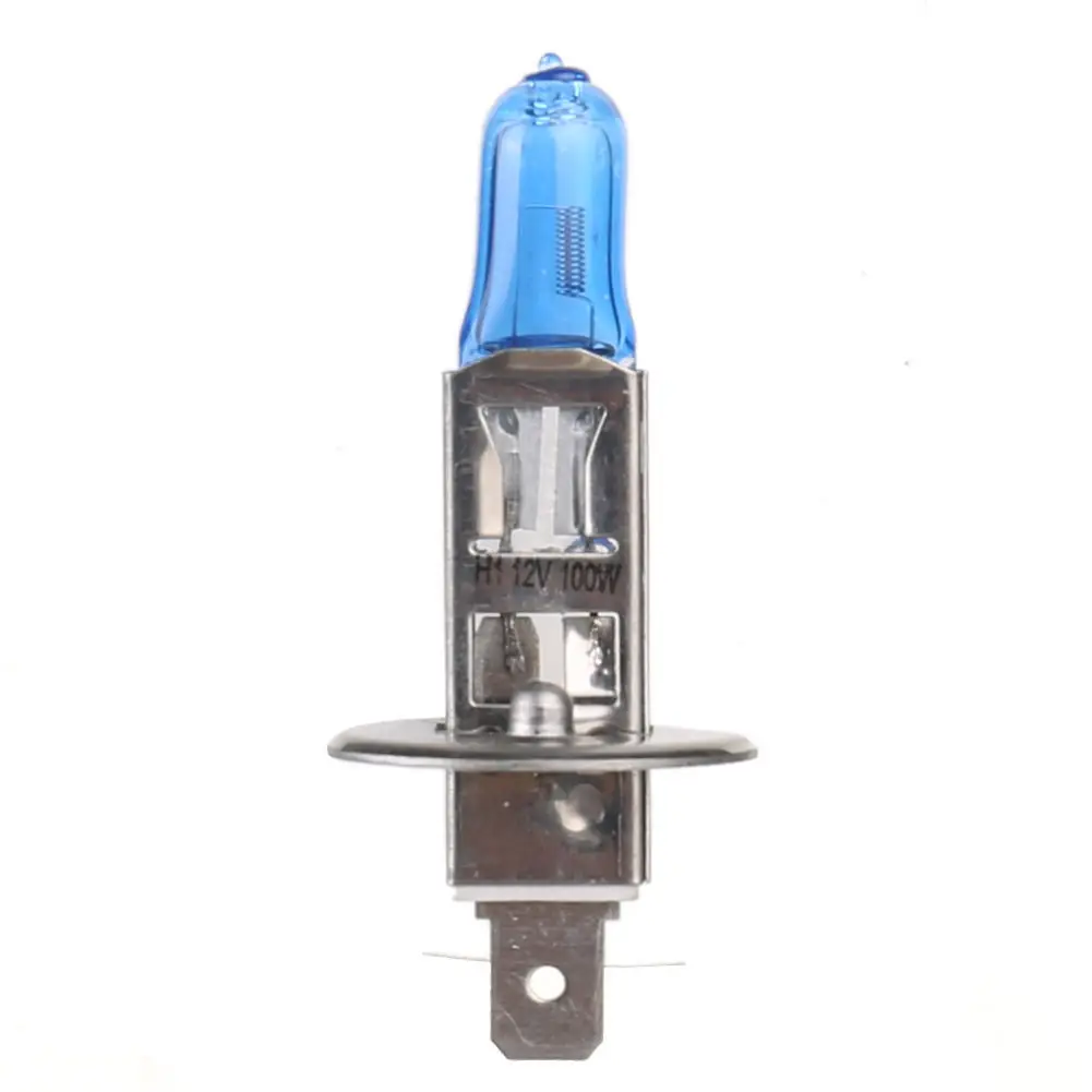10x H1 DC 12V 100W 6000K автомобильные ксеноновые галогенные фары, лампы для фар, синий корпус, основание из алюминиевого сплава