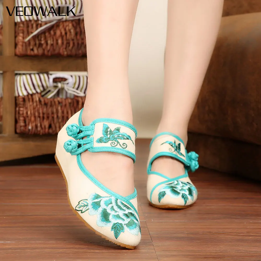 embroidered ballet flats