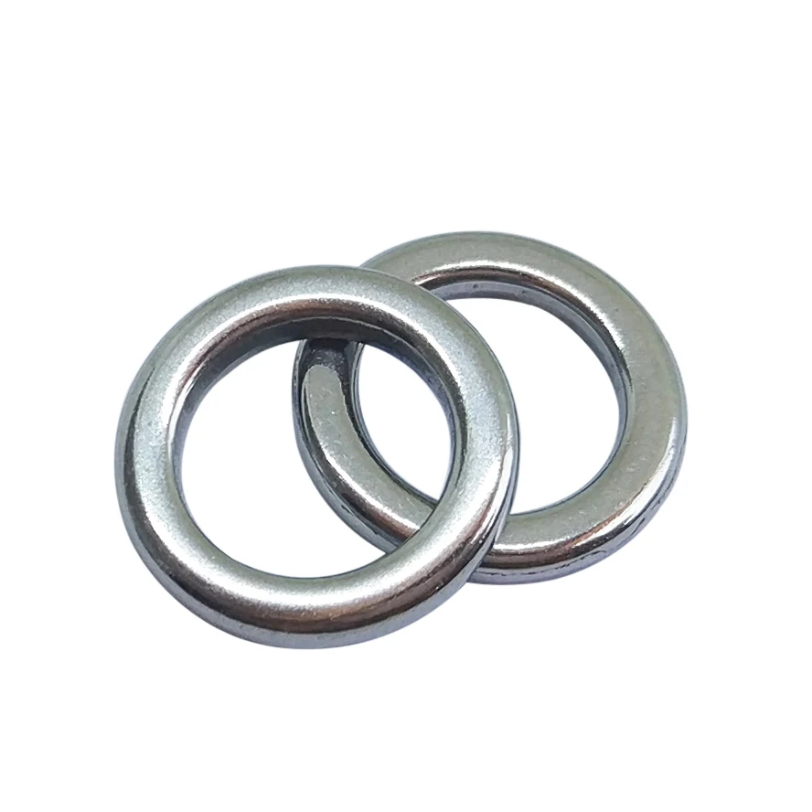 

20pieces Solid Rings Fishing Swivel Stainless Steel Fishing Connector Assist Hook Jig Round Rig Feeder Carp Fishing Lure Tackle