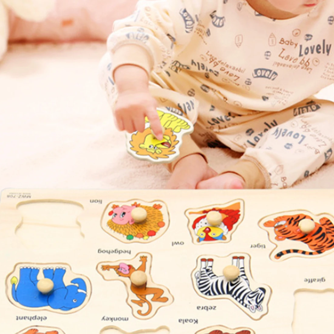 

Creative Kids Shape & Color Educational Toys Wooden Matching Pegged Puzzles Child Jigsaw Board