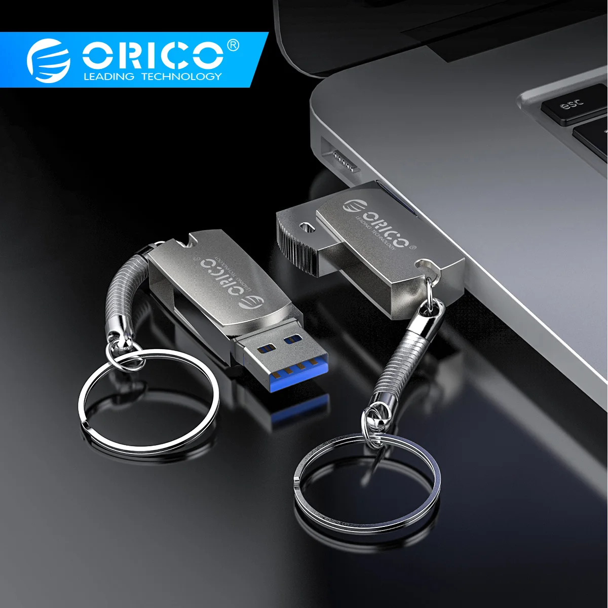 ORICO USB3.0 флеш-накопитель 64 ГБ 32 ГБ 16 ГБ USB металлический с кольцом для ключей флеш-накопитель USB накопитель флеш-накопитель портативный