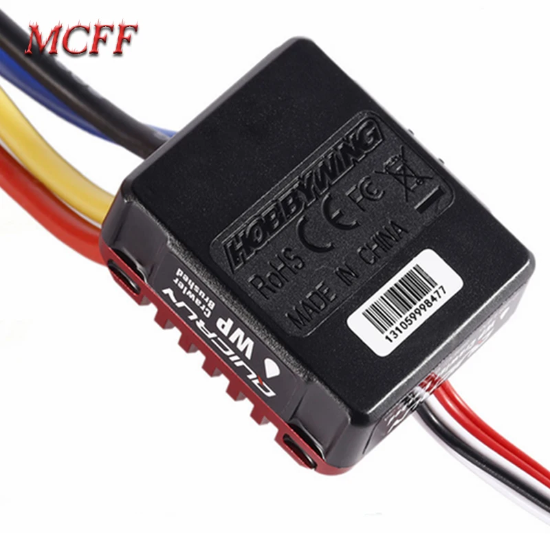  Hobbywing QuicRun WP 1080 Crawler Whaterproof Brushed ESC Build-in BEC 2-3S Lipo With LED Programin - 33035909255