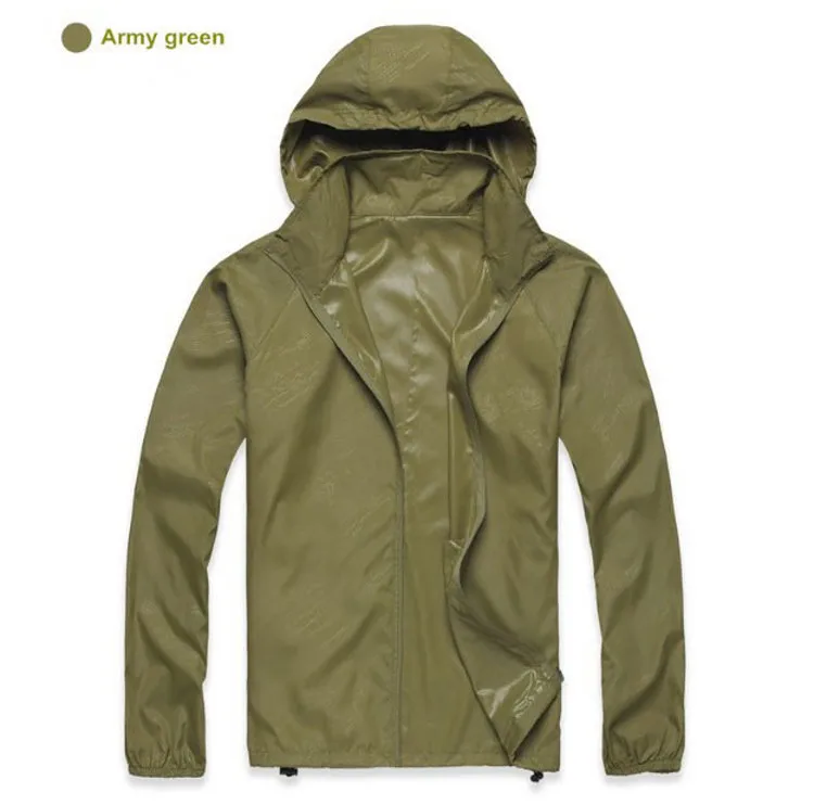 New Men's Quick Dry Skin Jackets Women Coats Ultra-Light Casual Windbreaker Waterproof Windproof Brand Clothing SEA211