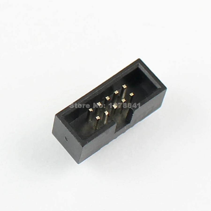 200 шт./лот 1 27 мм 2x5 контактов 10 DIP Штекерный кожух PCB Box Header IDC коннектор|Соединители|