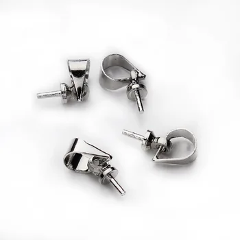 

100 pieces DIY necklace clasp pearl pendant head melon seed clasp button for jewelry making DIY size 11*7mm