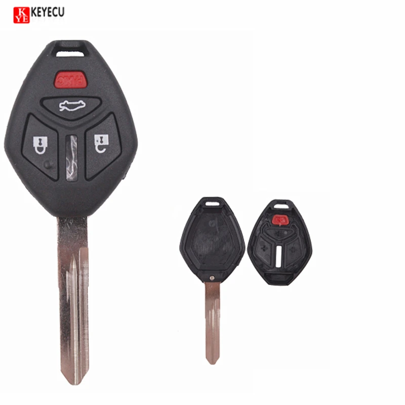 KEYECU Keyless Remote Key Shell Case Fob 4 Buttons for