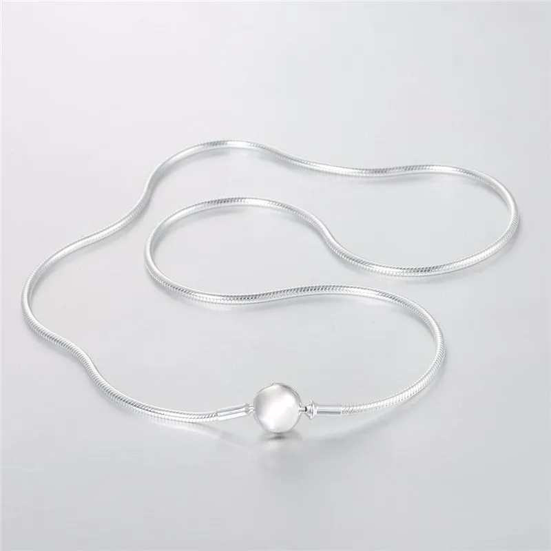 

Pandulaso Essence Snake Chain Silve Necklaces for Women Fashion Silver 925 Jewelry DIY Choker Necklaces Essence Collection