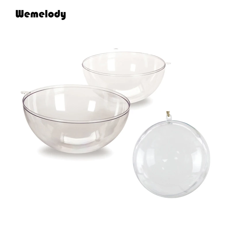 

Types 4cm-12cm Transparent can open Plastic Christmas Clear ball Romantic Design Xmas Decorations / Window / Wedding gift ball