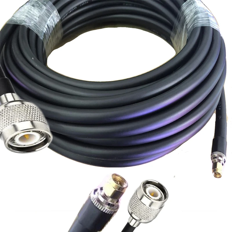 LMR400 TNC male to SMA Male Connector RF Coaxial Pigtail Antenna Cable