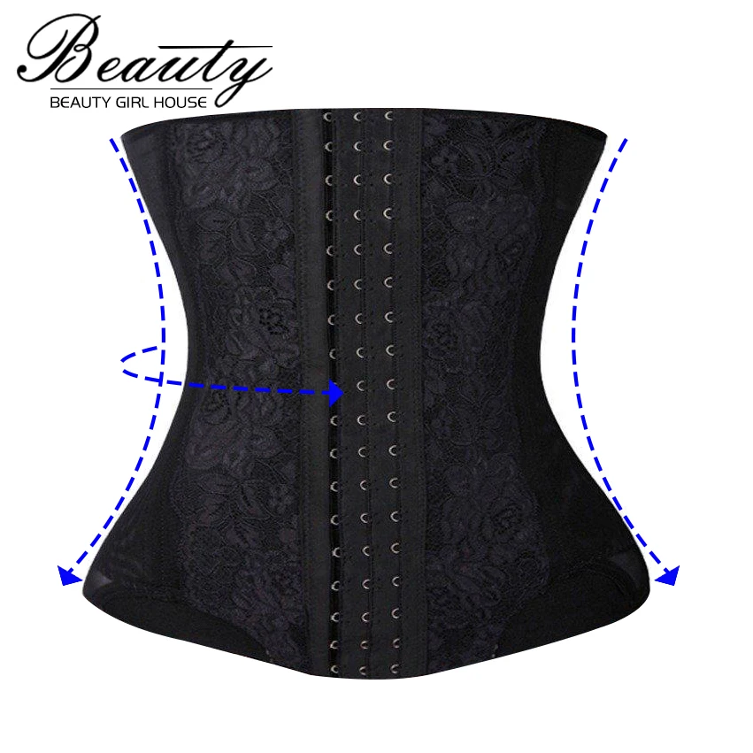 Women Plus Size Body Shaper Slimming Vest Lace Strapless Bodysuit
