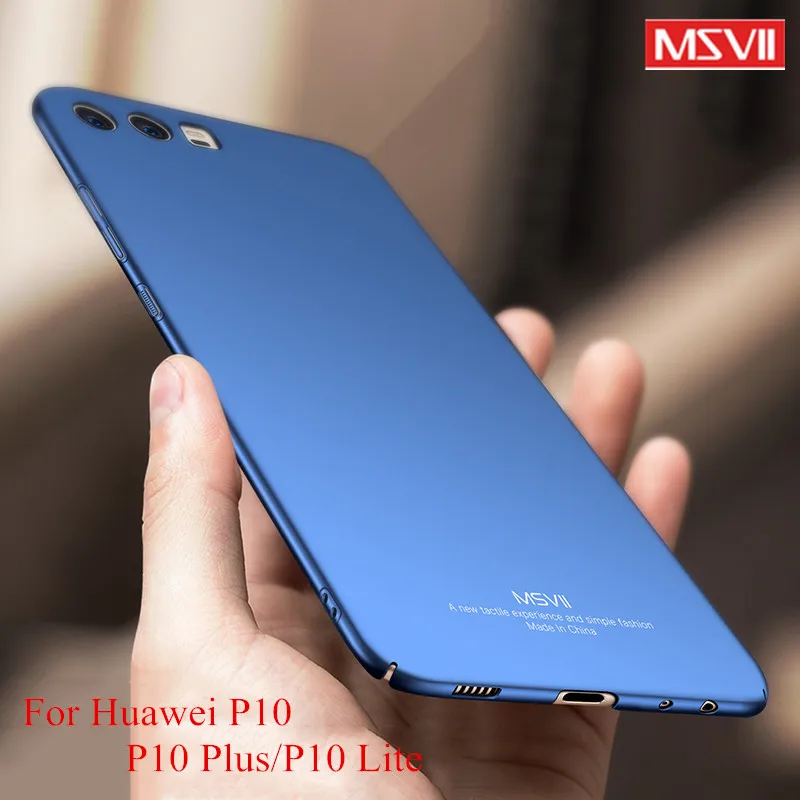 

Huawei P10 Lite Case Cover Luxury Silm Hard PC Msvii Brand Back Cover For Huawei P10 Plus P 10 Plus Cases Protector Phone Coque