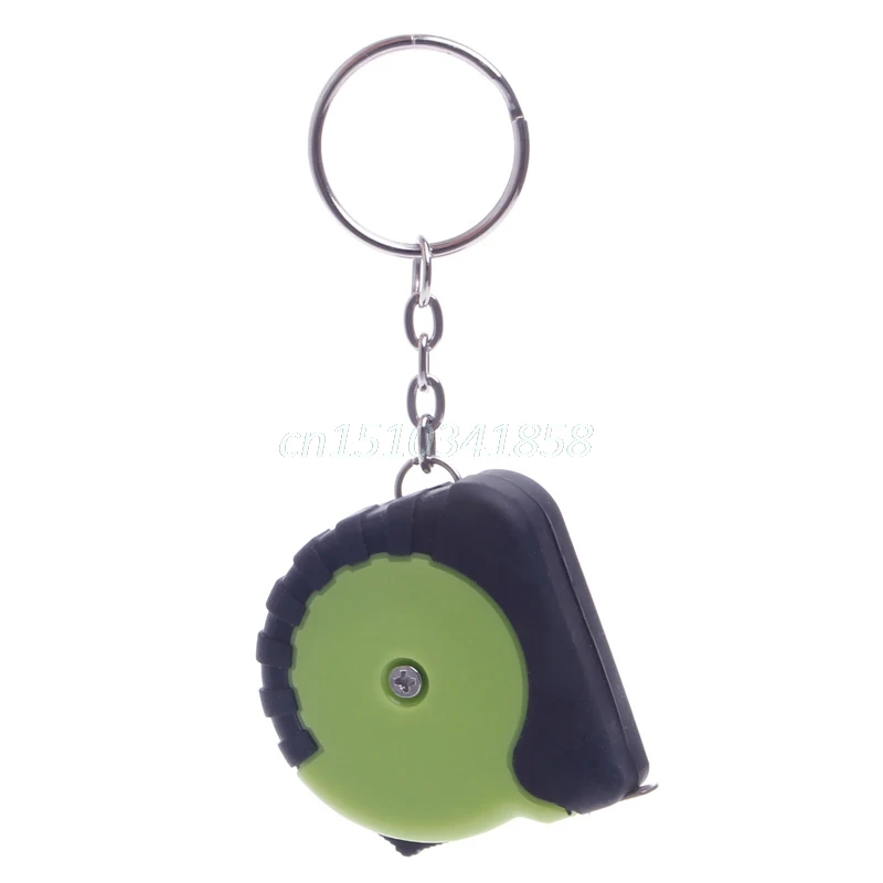 

Mini Tape Measure With Key Chain Plastic Portable 1m Retractable Ruler cm/Inch