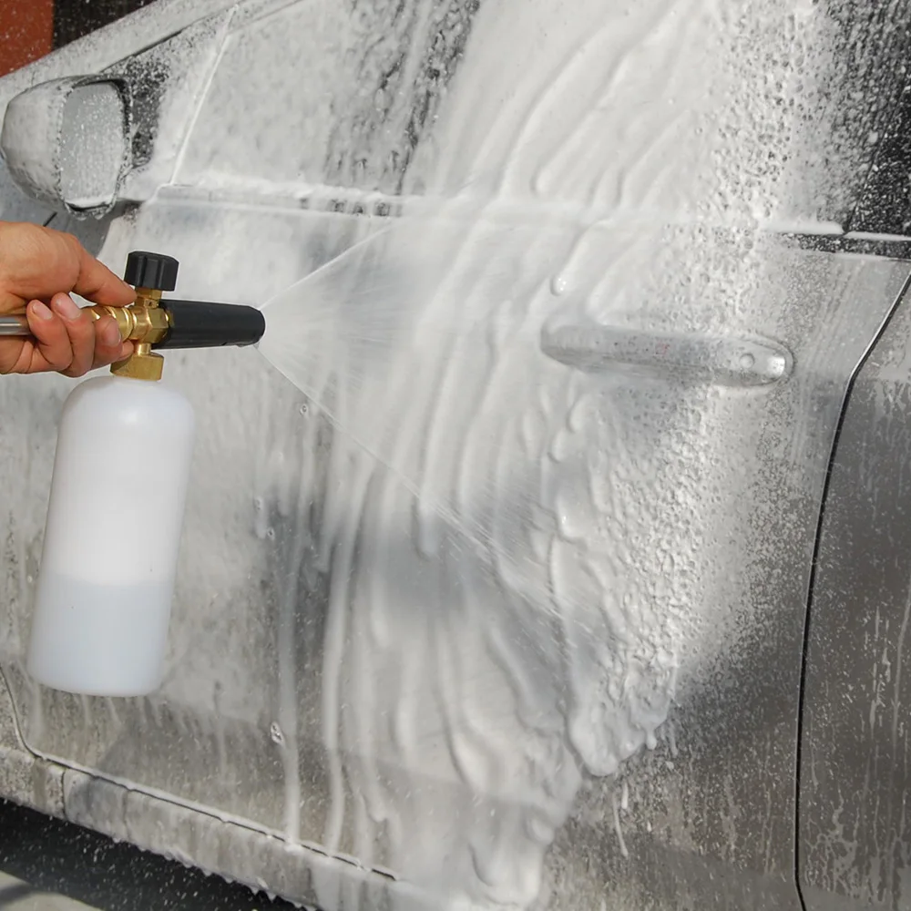 Lavadora de Alta Arma para 1 Laleyenda Pressão Neve Espuma 4 Início Rápido Liberação Trimestre Conector Lavagem Carro Lança Montagem Canhão - 7 trimestre conector lavagem carro lança montagem espuma canhão