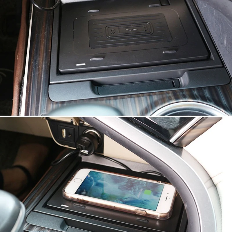 Автомобильный беспроводной зарядный Модуль Qi для телефона для Toyota Camry-, чехол для быстрой зарядки, центральная консоль, коробка для хранения Acce