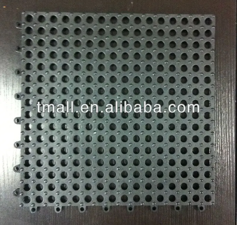 Eco Friendly Swimming Pool Non Slip Pvc Rubber Floor Mat Spliced