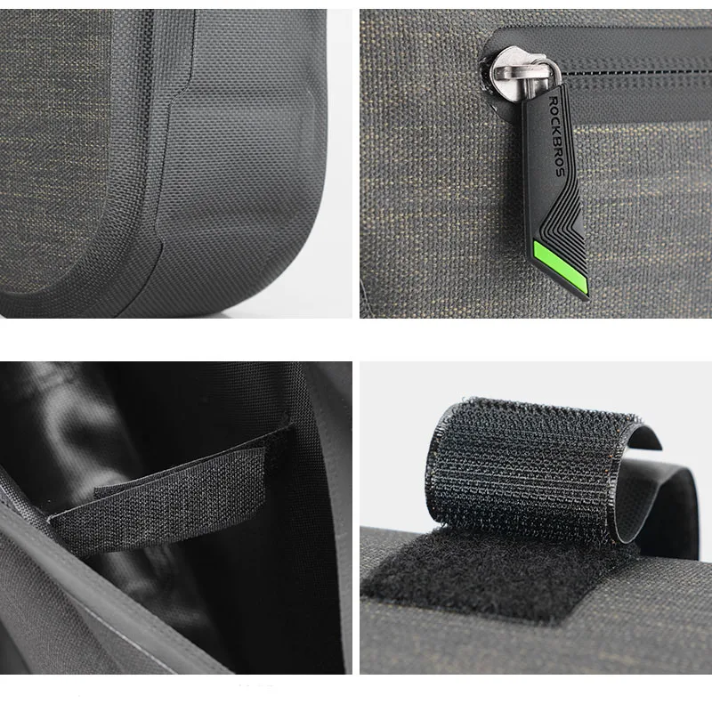Flash Deal Rockbros Bike Bag Waterproof Rainproof Series Bicycle Bag Cycling Front Frame Tube Saddle Bag Handlebar Bags Bike Accessories 5