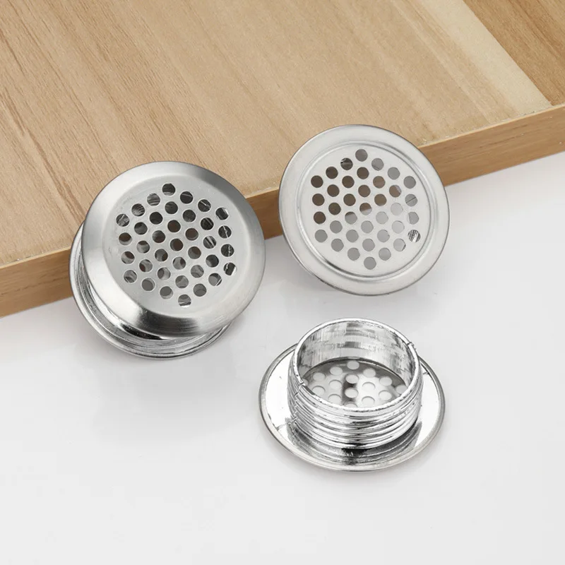 5pcs Air Vents Stainless Steel Round Vent Mesh Hole for Kitchen