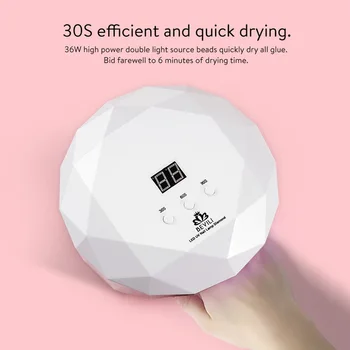 

Nail Lamps 36W Manicure Machine New Arrival UV LED Nail Dryer Qiuckly Drying Curing Lamp Nail Gel Polish Dry Tools