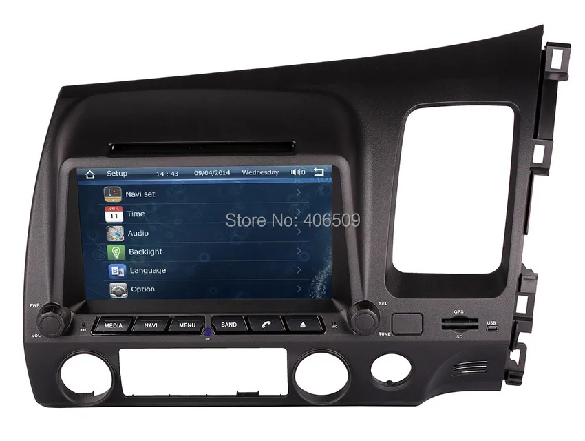8 "Штатная dvd плеер gps навигации для Honda Civic правая сторона 2006 2011 с радио ТВ BT USB AUX 3g