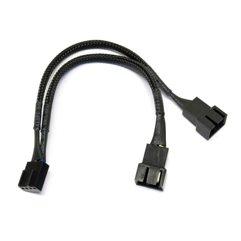 15cm PWM Fan Splitter 4pin CPU Cooling Fans Power Cable Supports 2 PWM