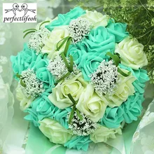 Perfectlifeoh Свадебный букет ручной работы PE Roses buque de noiva Свадебные цветы Свадебные букеты pristian zoubutin