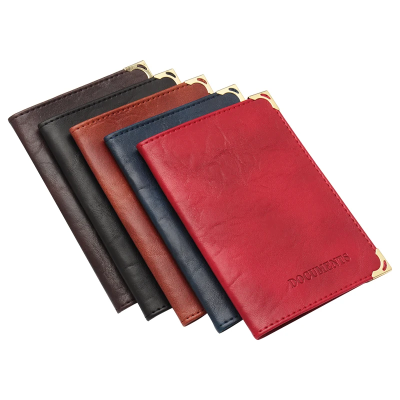 

2019Russian Oil Surface Auto Driver License Formal Bag PU Leather Cover for Car Driving Documents Card Credit Holder