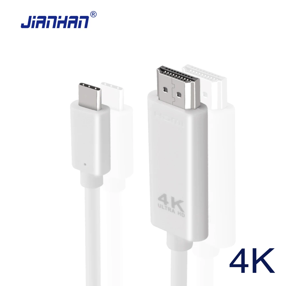 

2M Type c to HDMI 4K Thunderbolt 3 HDMI to USB Type-C for MacBook Samsung Galaxy S9/S8 Huawei Mate 10 Pro P20 USB-C HDTV Adapter