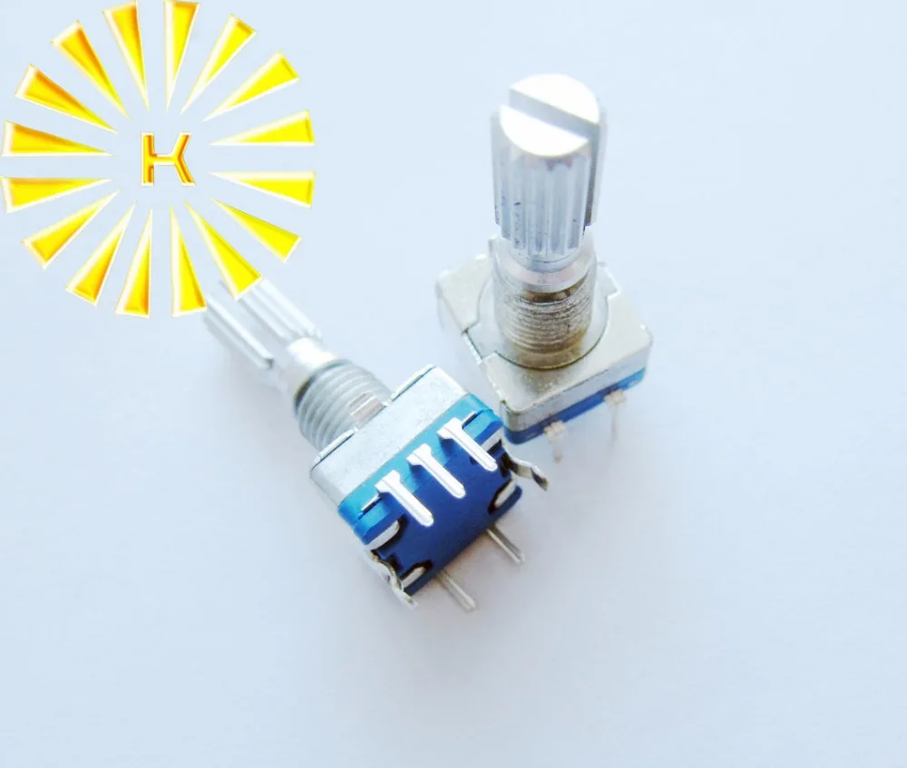 

5Pin EC11 20mm Digital Rotary Encoder Potentiometer Pot with Switch x 50PCS