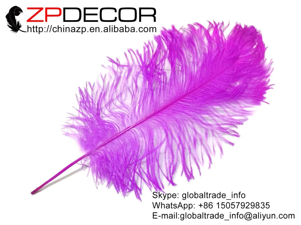Ostrich Feathers, 1 2 lb - FUCHSIA Ostrich Tail Wholesale Feathers (bulk)5