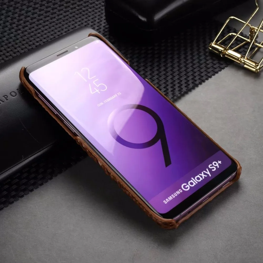 Роскошные 3D чехол для Samsung S9 Обложка из натуральной кожи головы крокодила телефон Сумки Случаи для Samsung Galaxy S9 плюс