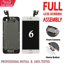 Класс AAA 4," дюймовый дисплей для iPhone 6 6G ЖК-экран полный комплект в сборе для iPhone6 полный дисплей Замена+ кнопка Home