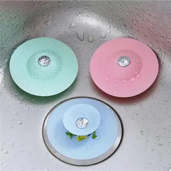 

Creative kitchen sink silicone flying saucer press type double deck insect-proof and odor-proof floor drain toilet floor drain