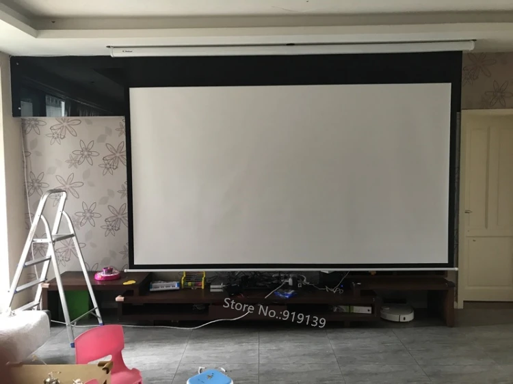 150inch Electric projection screen pic 20