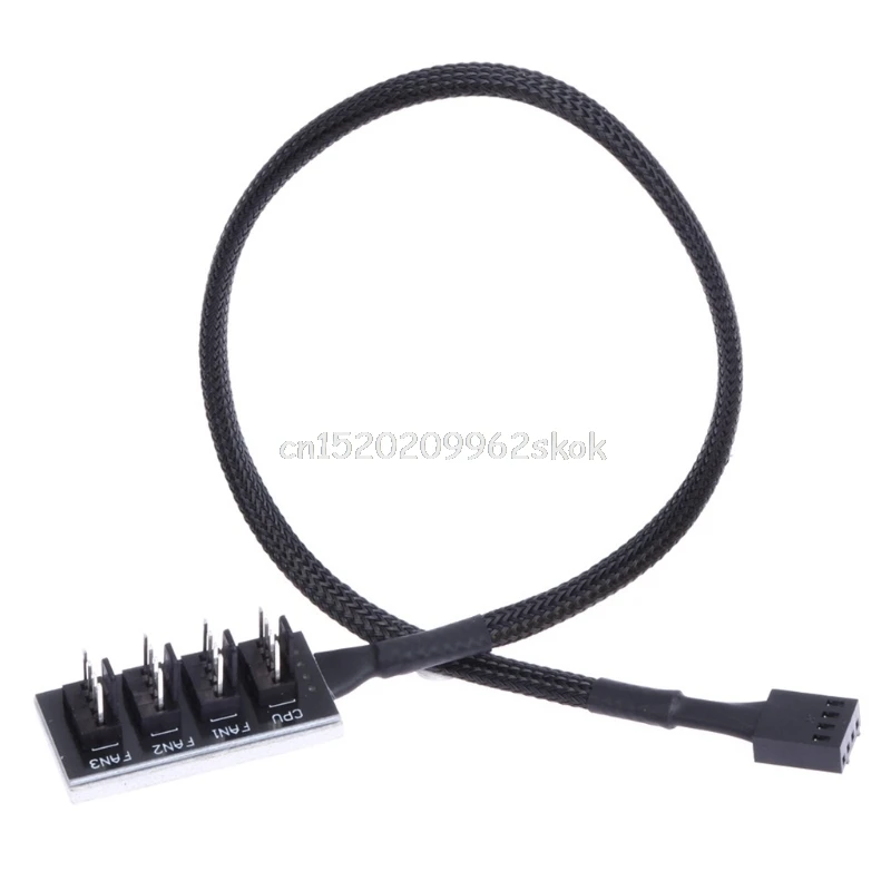

1 Female To 4 Male 4-Port Socket Power Cable For 4-Pin PWM Connector Cooling Fan #H029#