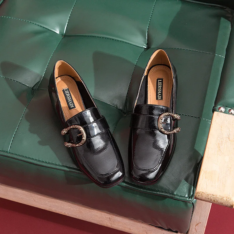 Talon Noir Madame Carré Métal Marque Bout Terre Casual La Étoile 2018 De En Chaussure Automne Femelle Bureau Chaussures Décoration Med Pompes Femmes 1vTFRBq