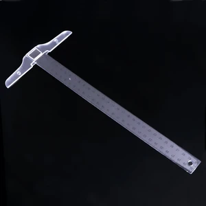 30 см 12 ''Пластик метрики T площади Двусторонняя Линейка инструментов измерения L15 - изображение