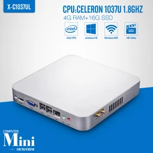Mini computer Celeron C1037U 4GB RAM 16GB SSD WIFI Network Computer Thin Client Support Home Premium