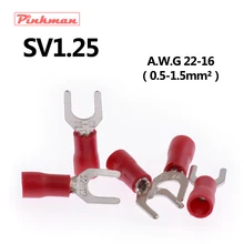 SV1.25 SV1-3 SV1-4 SV1-5 SV1-6 Cold pressed terminals Cable Wire Connector Insulated Terminals for AWG22-16 cable 0.5-1.5mm2