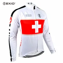 Bxio Winter Thermal Fleece Men sCycling Jersey Shirt Bike Jersey Pro Bike Team Warm Long Sleeves