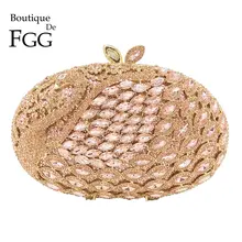 Бутик De FGG розовый кристалл для женщин Лебедь клатч вечерние свадебные коктейльные Minaudiere сумочка и Кошелек Дамы Сумка-клатч со стразами