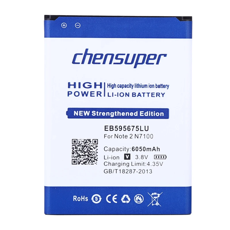 2019 новый аккумулятор 6050 мАч EB595675LU для Samsung Galaxy Note 2 II note2 N7100 E250 LTE N7105 N7102 T889 L900 Verizon