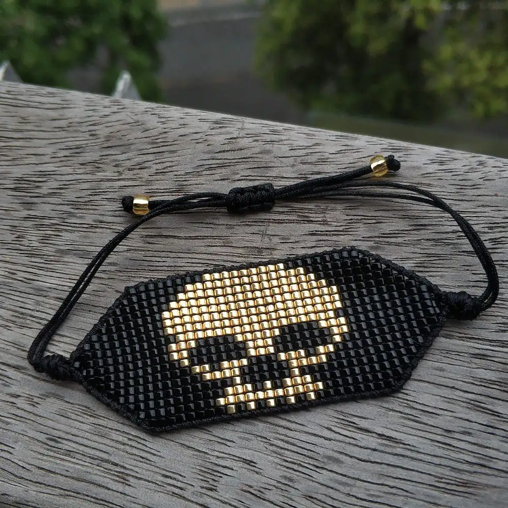 Go2boho MIYUKI браслет мужской золотой череп Pulseras Insta модные браслеты женские ювелирные изделия Lover Delica Etsy шикарный дропшиппинг