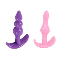 Soft Silicone Anal Butt Plug Vaginal G-spot Stimulation Backyard Bead Masturbation Anal Dildo Sex Toys for Women Gay